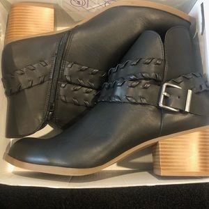 Black ankle boots